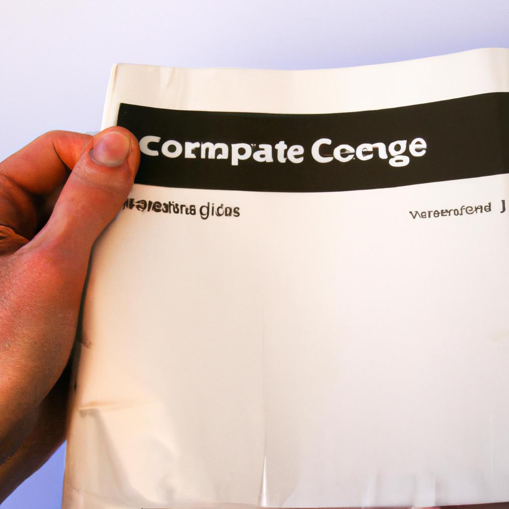 Person holding compostable materials guide