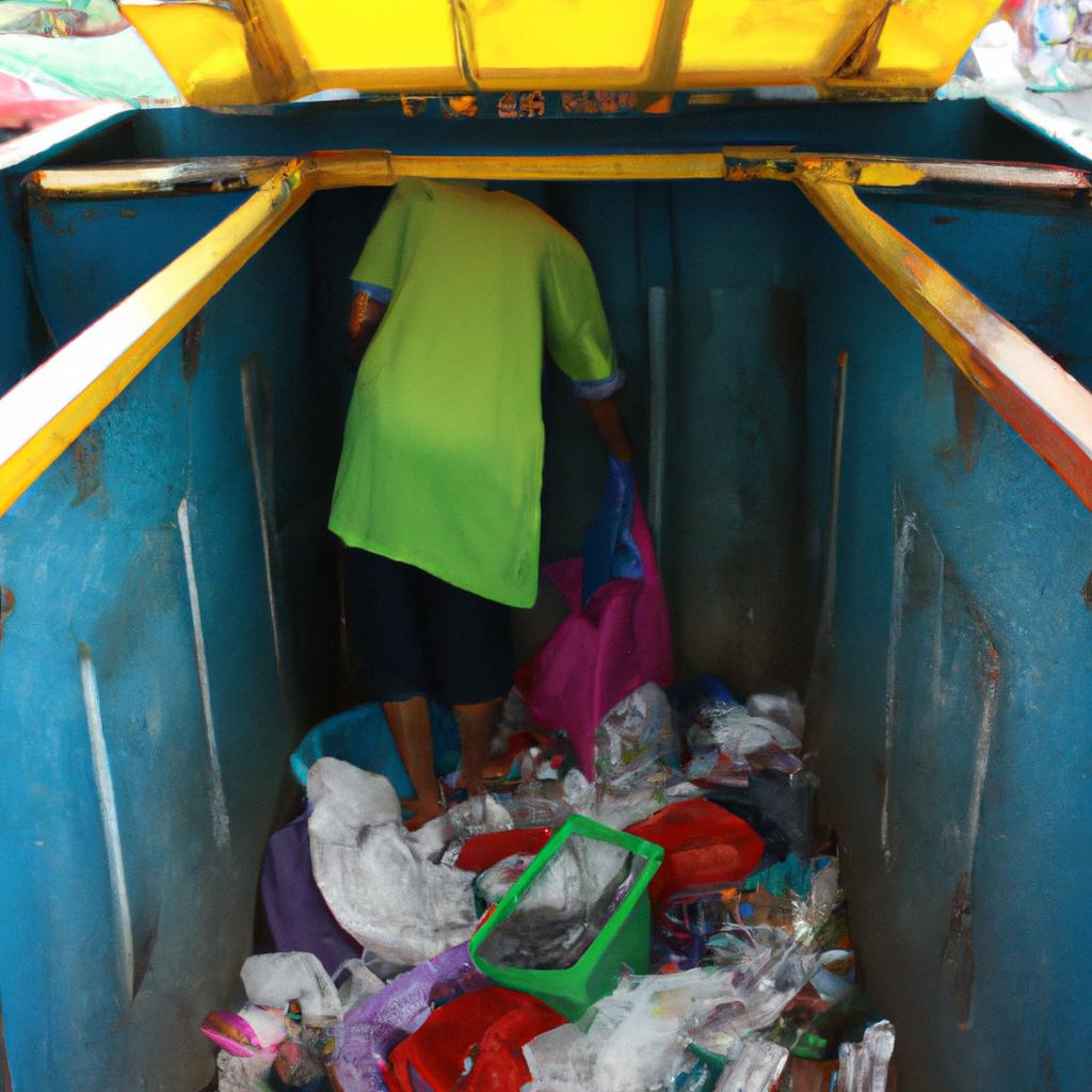 Person conducting waste management analysis