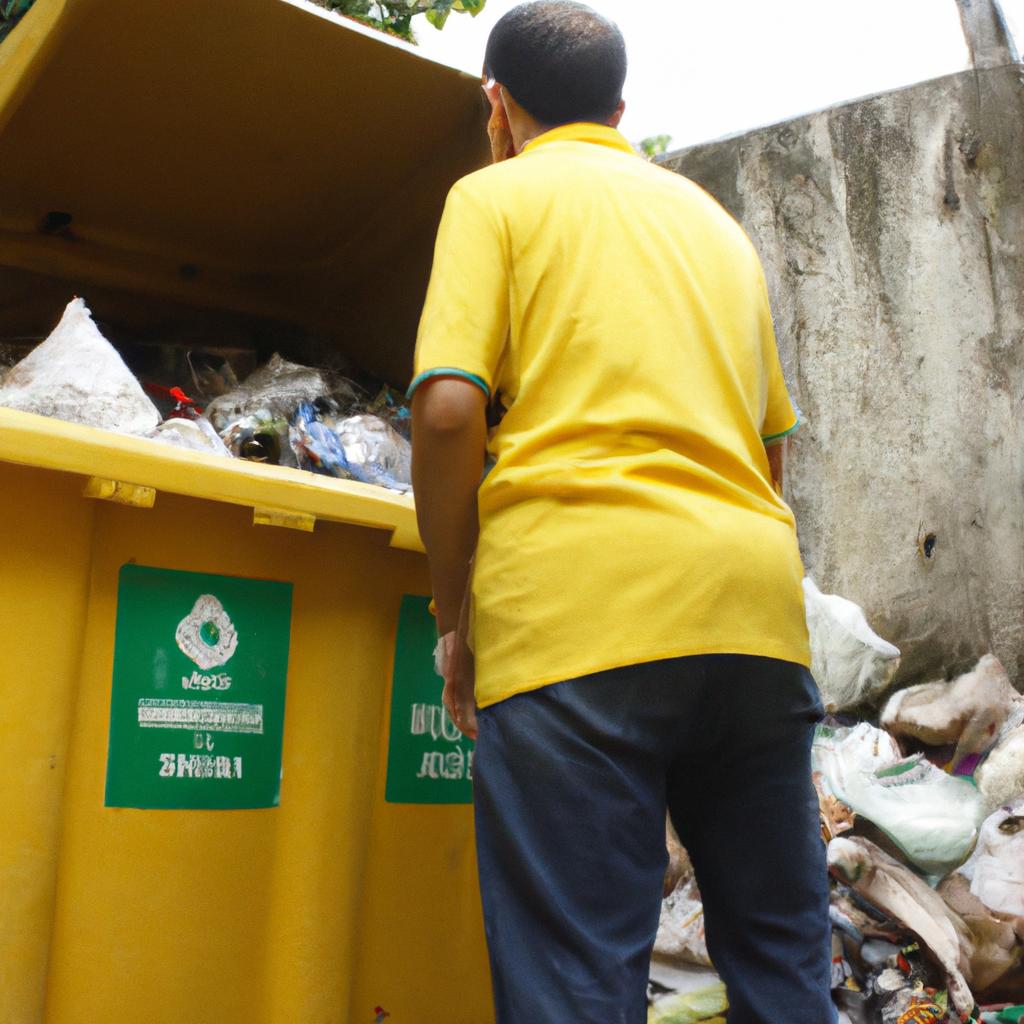 Person managing waste disposal activities